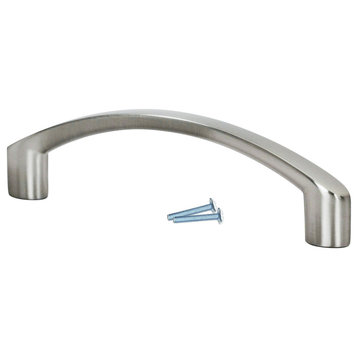 3-3/4" (96mm) Center to Center, 4-9/32" Long Brushed Nickel, Cabinet Pull