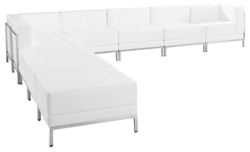 HERCULES Imagination Series LeatherSoft Sectional Configuration, 9 Pieces