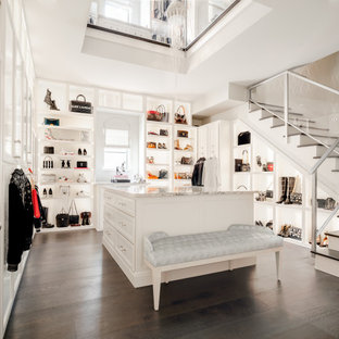 Inspiration for a transitional closet remodel in Houston