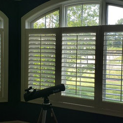 Plantation Shutters Under Arch - Interior Shutters