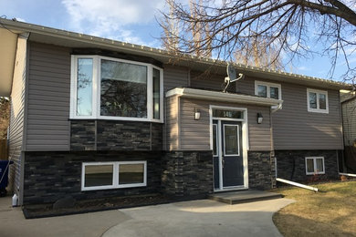 Inspiration for a contemporary exterior home remodel in Other