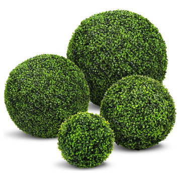 Faux Botanical Boxwood Ball in Green 20"H