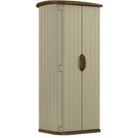 Durable Double Wall Resin Outdoor Garden Tool Storage Shed, Made in USA