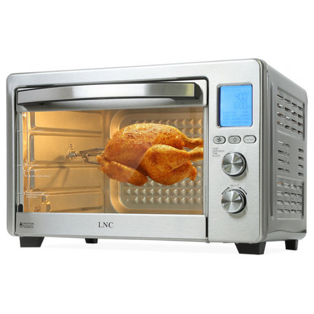 LNC Magic-Large Capacity 34 QT Digital French Door Air Fryer Toaster Oven