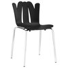 Black Flare Dining Side Chair