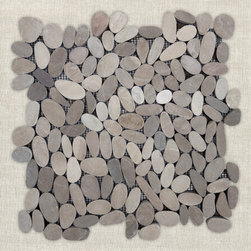 SAMUDRA - Light Tan | 12" x 12" | Pebble Mosaic - Mosaic Tile