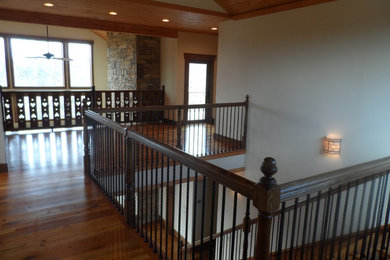 Inspiration for a craftsman staircase remodel in Atlanta