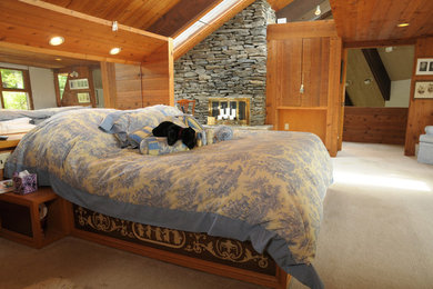 Inspiration for an eclectic bedroom remodel in Burlington