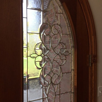 Professionally installed stained glass panels