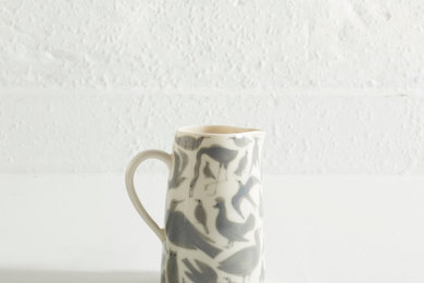 Milk Jug in Handpainted Porcelain by Aude Van Ryn- The New Craftsmen