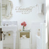 Vinyl Wall Decal ''Be Beautiful Inside & Out.''