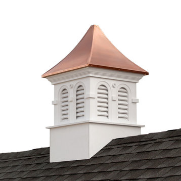 Smithsonian Columbia Vinyl Cupola With Copper Roof by Good Directions, 30" X 51"