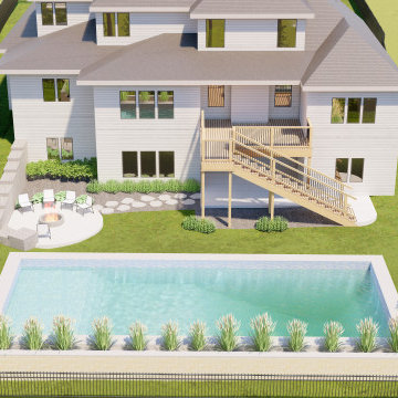Elevated Deck & Poolside Backyard Escape