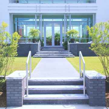 Contemporary Residence Using Pearl Grey Marble