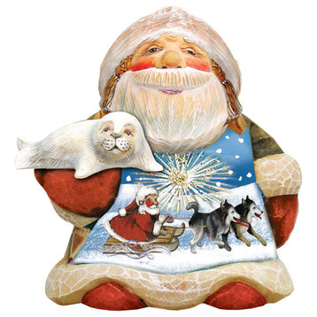 Polar Ride Santa Ornament