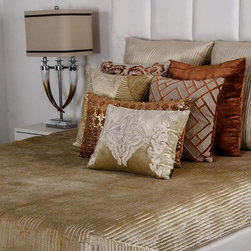 Unir Grey-Beige Quilted Diagonal Weave Linen Bedspread - Quilts And Quilt Sets