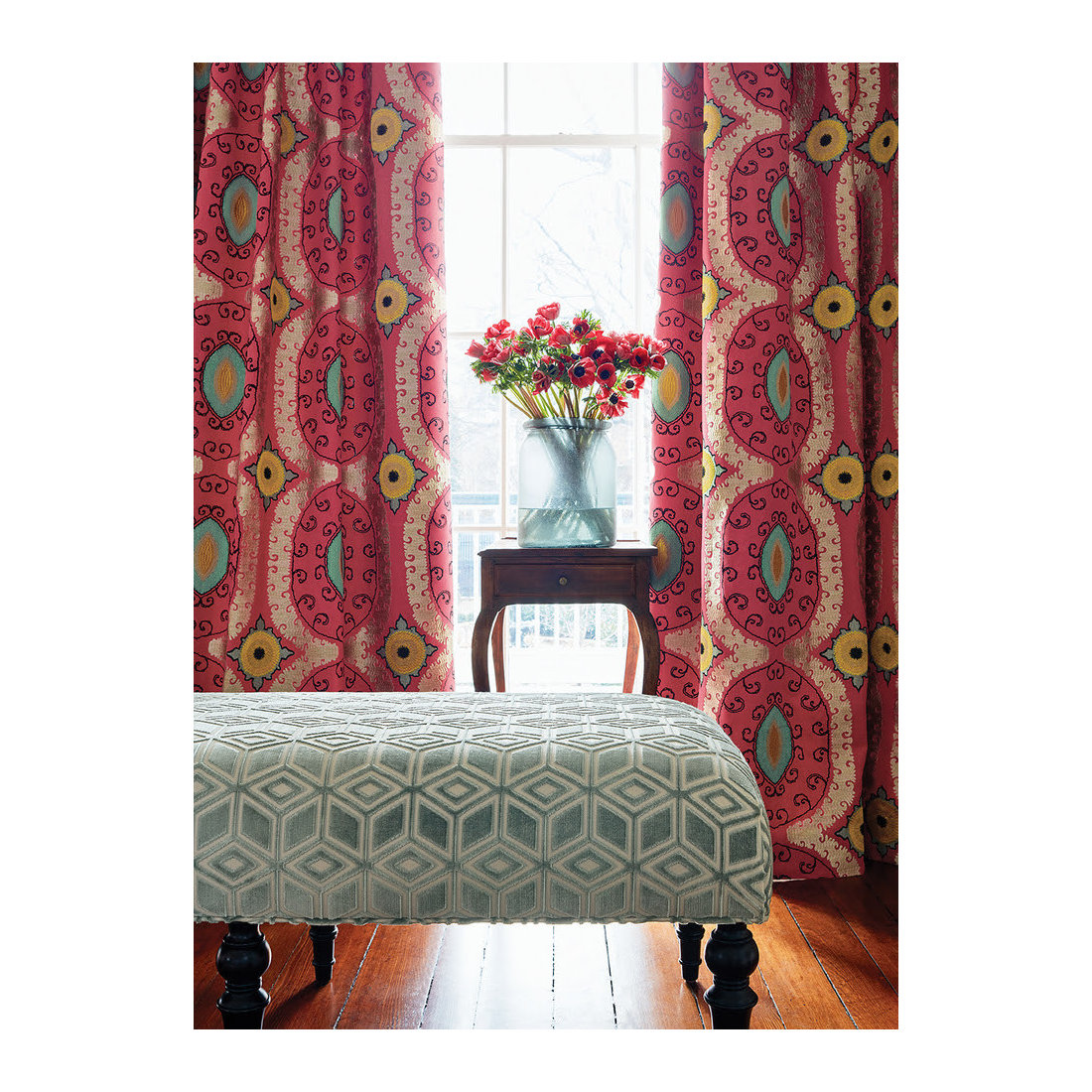 Bold Fabric Draperies