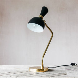 Watson Black and Brass Table Lamp - Table Lamps