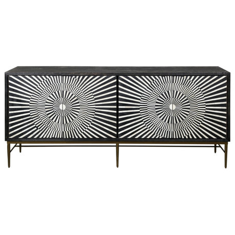 Tally Server - Sandblasted - Black/White Bone