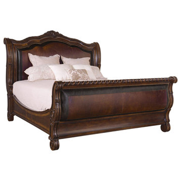 A.R.T. Home Furnishings Valencia Upholstered Sleigh Bed, California King