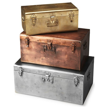 Butler Specialty Company, Spirit Iron Storage Trunk Set, Assorted
