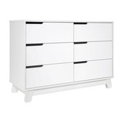 Hudson 6-Drawer Double Dresser, White