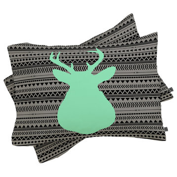 Deny Designs Allyson Johnson Deer And Aztec Pillowcase