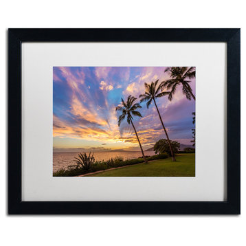 Pierre Leclerc 'Magical Hawaiian Sky' Matted Art, Black Frame, White, 20x16