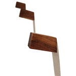 emark - Aria Wood Towel Hook, Set of 3, Walnut - These hooks are handmade from beautiful solid wood. They are great for adding a modern clean look to any space. Whether you use one, or mix and match they are perfect for filling that empty spot on your wall. Simple to put up, they are perfect for hanging coats, bags, robes or towels in any room. Each wood hook is handmade and hand-rubbed to bring out the natural beauty of the wood and has a water-resistant finish for damp areas. Wood is natural and slight variations of color and grain will occur.