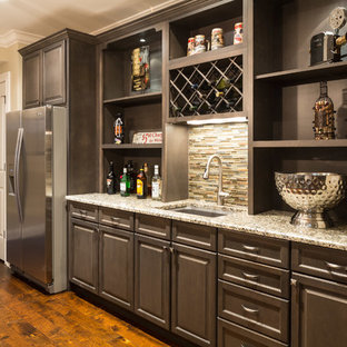 75 Most Popular Home Bar with a Built-in Sink and Medium 