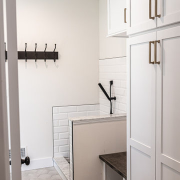 Custom Mudroom with Dog Bath