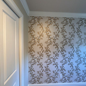 Wallpaper installation Powder room in Henderson