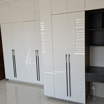 Wardrobe System with Attached Floating Vanity Unit