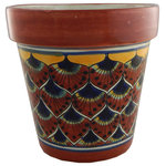 Color y Tradicion - Mexican Ceramic Flower Pot Planter Folk Art Pottery Handmade Talavera 36 - Mexican Talavera Pot Planter
