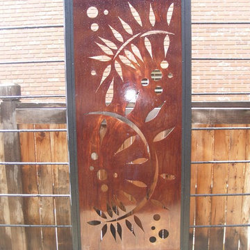 Patina Panel with Plasma Cut Design