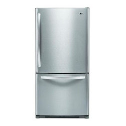 LG Electronics - LG Electronics Refrigerator. 22.4 cu. ft. Bottom Freezer Refrigerator in Stainle - Refrigerators