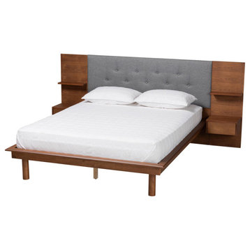 Susila Storage Platform Bed With Built-In Nightstands, King