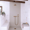 Quare Design Shower Trays Relief Plus Slate Texture 74x36, Pure White