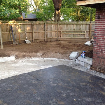 Mid-Town project, backyard