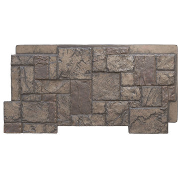 Castle Rock Stacked Stone, StoneWall Faux Stone Siding Panel,, Cascade River