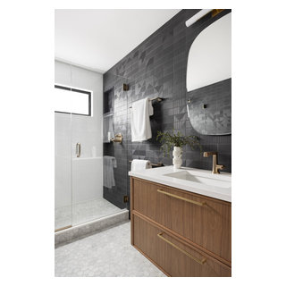 Northwest Hills Mid Century Bathrooms | - Midcentury - Bathroom ...
