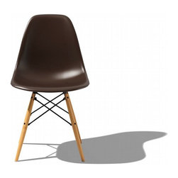 Eames Molded Plastic Dowel Leg Side Chair-DSW - Dining Chairs