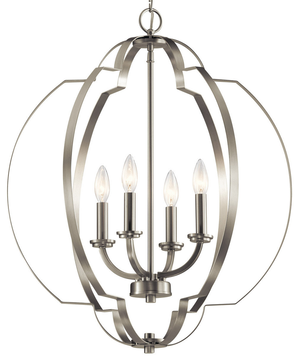 Brushed Nickel Foyer Light