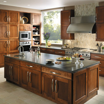Fieldstone Cabinetry Kitchen in Cherry finished in Nutmeg