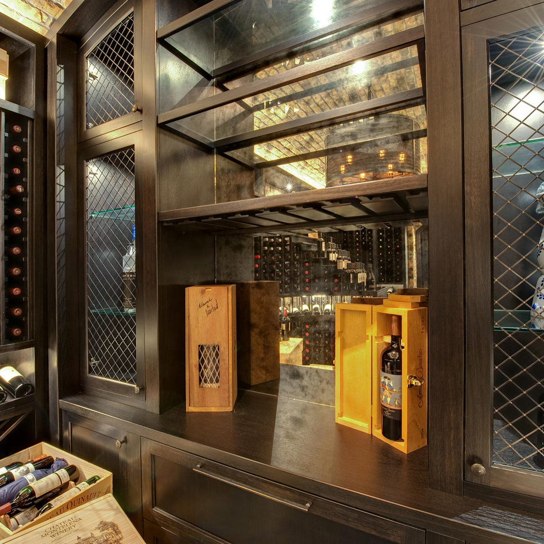Custom Walk-In Wine Cellar