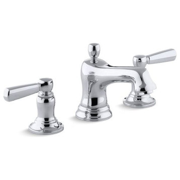 Kohler Bancroft Widespread Bathroom Faucet w/ Lever Handle, Polished Chrome