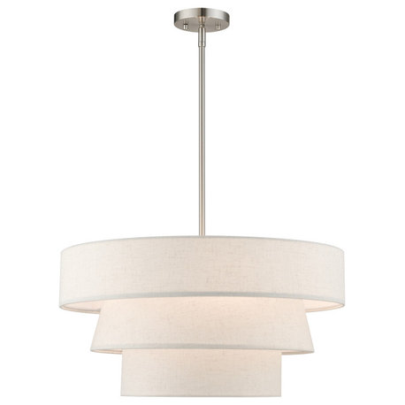 Chandler 4-Light Brushed Nickel Pendant Chandelier