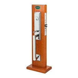 Emtek 3306 Brass Mortise Manhattan Entry Set - Products