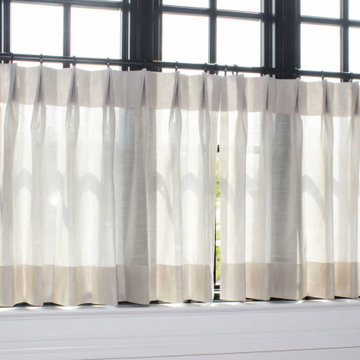 Cafe Curtains installed on River Bluff