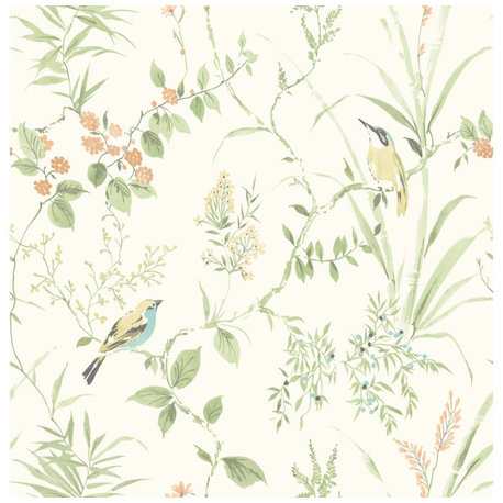 Sage Songbird Peel & Stick Wallpaper Bolt